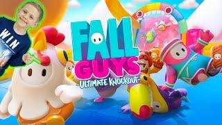 FALL GUYS и Даник - Смешная аркадная КОРОЛЕВСКАЯ БИТВА для всей семьи