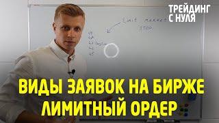 ЛИМИТНЫЕ ЗАЯВКИ - LIMIT. Виды заявок на бирже. Трейдинг с нуля. Трейдинг