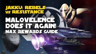 Jakku Rebels vs Resistance - 4-in-1 is the way Galactic Challenge  SWGOH GC