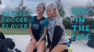 Varsity soccer player GAME DAY morning routine food w friends and game prep