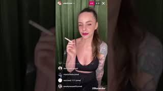 Girl smoking 2 cigarette 120s live stream  Part 2