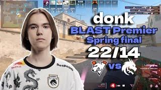 CS2 POV Spirit donk 2214 vs Virtus.pro Dust2 @ BLAST Premier Spring Final 2024