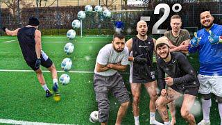 KÄLTESTE FUßBALL CHALLENGE... KEIN TOR = AUSZIEHEN