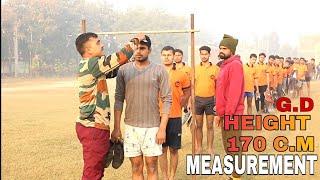 Indian Army Height Measurements GD 170CM लम्बाई