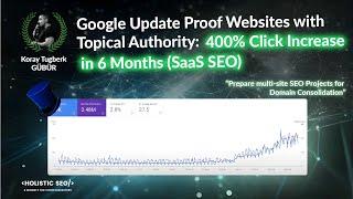 Google Update Proof Websites with Topical Authority 400% Click Increase in 6 Months SaaS SEO