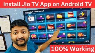 Install Jio TV App on Android TV  Jio Tv Smart Tv Me Kaise Chalaye   Install Jio TV in Smart TV