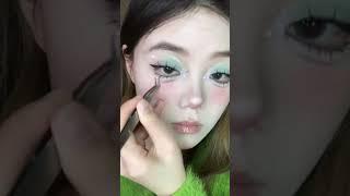 Green spring douyin makeup #douyin #makeup #makeupartist #makeuplook #makeuptutorial #douyinmakeup