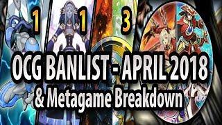 NEW OCG BANLIST & BREAKDOWN APRIL 2018 - Construct to 1 & Ash Blossom to 2