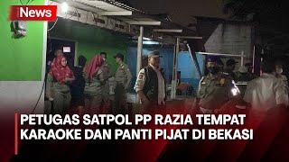 Cegah Prostitusi Petugas Satpol PP Razia Tempat Karaoke dan Panti Pijat di Bekasi