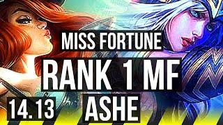 MISS FORTUNE & Nautilus vs ASHE & Seraphine ADC  Rank 1 MF 6k comeback  BR Challenger  14.13