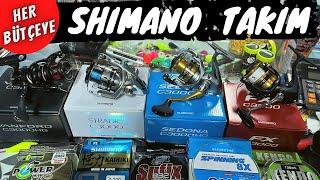 SHIMANO AT ÇEK TAKIMLAR  Her Bütçeye Uygun  Spin Lrf Takım  Levrek avı için Kamış Makine ve Sahte