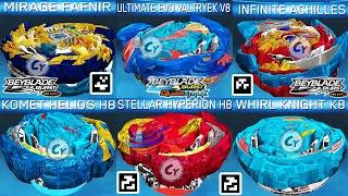 ALL UPDATE QR CODES INFINITE ACHILLES PRO SERIES MIRAGE FAFNIR ULTIMATE VALTRYEK V8 BEYBLADE BURST