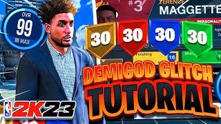 NEW NBA 2K23 - DEMIGOD GLITCH TUTORIAL +8 EXTRA BADGE POINTS GLITCH UNLIMITED REBIRTH BADGE GLITCH