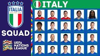 ITALY Squad For UEFA Nations League 202425  Italy  FootWorld