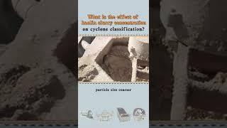 What is the effect of kaolin slurry concentration on cyclone classification?