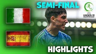 Italia v Spagna under 19 euro championship  Highlights 25-07-2024