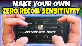 How to make your own Sensitivity  Best Zero Recoil Sensitivity for BGMI  Sensitivity Settings Code