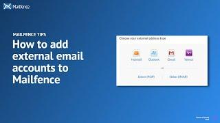 HOW TO add external email account to Mailfence - Mailfence TIPS