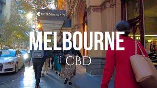 Melbourne City Walk 4K  Melbourne CBD WALKS.