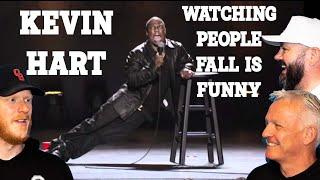 Kevin Hart - Watching People Fall is Funny REACTION  OFFICE BLOKES REACT