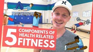 The 5 Components of Health Related Physical Fitness  A Summary Overview 