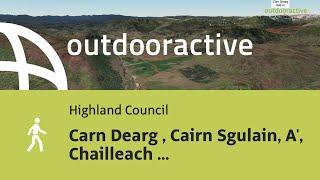 Interactive 3D video Carn Dearg  Cairn Sgulain A Chailleach July 30 2024