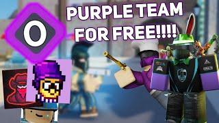 how to get purple team in arsenal..  ROBLOX