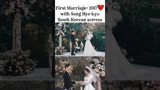 Song Joong-ki with wife katy louise saunders️and ex-wife Song Hye-kyo #shortvideo