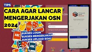 CARA AGAR LANCAR MENGERJAKAN OSN 2024