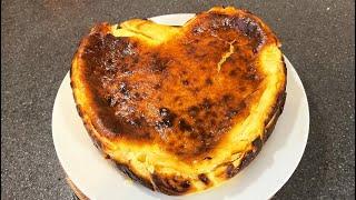 Easy&Quick San Sebastián cheesecake Burnt Cakeکیک آسان و سریع سن سباستینکیک سوخته بدون همزن