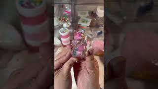 Demoulding pink gummy bear charm My new keychain charms Epoxy resin craft handmade items