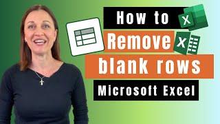 How to delete empty rows in Excel inc keyboard shortcut