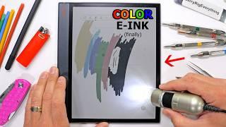 Color E-ink looks CRAZY Under a Microscope