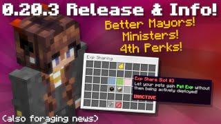 Skyblock 0.20.3 Release Better Mayors Foraging News Nucleus RNG + More Hypixel Skyblock News