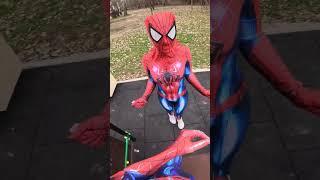 Spider-Man vs Crazy Spider-Girl #love #crazygirl #spiderman #minecraft #skibiditoilet #funny #epic