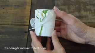 Fashioncraft Calla Lily Wrapped Candle Favors FC-6100