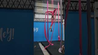 Trucos de duo en Acrobacias en telas #acrotelas #aerialsilks