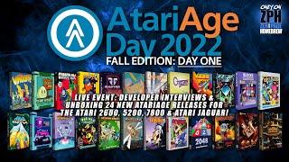 AtariAge Day Fall Edition Day One Developer Interviews & Unboxing New 2600 7800 5200 Games