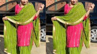 आजकल के Most Beautiful डिजाइनर Punjabi Suit  New Stylish Dupatta Suit