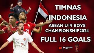 JUARAA Full Highlight Goal Timnas Indonesia ASEAN U19 Boys Championship  AFF U 19 2024