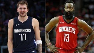 Luka Doncic 41 PTS 6 REB 10 AST vs. James Harden 32 PTS 9 REB 11 AST Battle in MVP Showcase