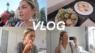 VLOG make up routine pumpkin muffins backen quality timesick edition  Sabrina