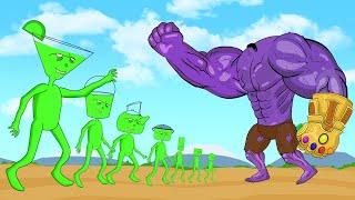 Evolution Of THANOS HULK Vs Evolution Of MONSTER RADIATION Monsters Ranked From Weakest To Strongest