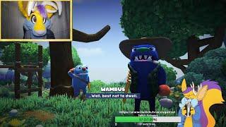 I played BUGSNAX with Fursuit Twitch Multistream