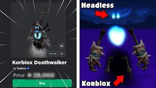 NEW ROBLOX KORBLOX DEATHWALKER BUNDLE SHOWCASE How to Get