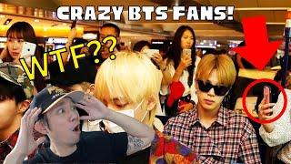 Non-K-pop Fan Reacts To 8 Times Sasaeng Almost ATTACKED BTS But Were Stopped By Security WTF??