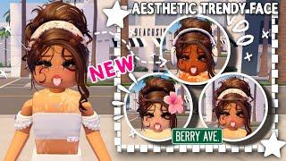 **AESTHETIC NEW TRENDY FACE** FOR BERRY AVENUE 