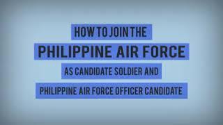 PHILIPPINE AIR FORCE Recruitment Process