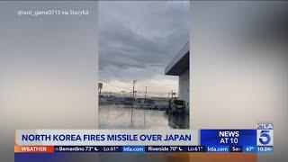 North Korea fires missiles over Japan