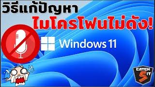 วิธีแก้ปัญหาไมโครโฟนไม่ดัง Windows 11 ที่ควรรู้ #catch5 #windows11 #sound